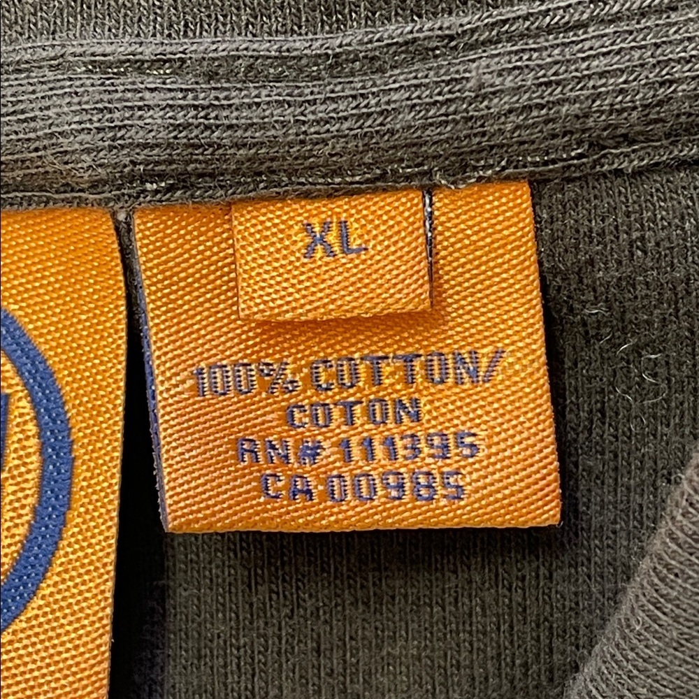 Tory Burch Brown Cotton Polo Shirt Gold Buttons XL GUC - Picture 6 of 6